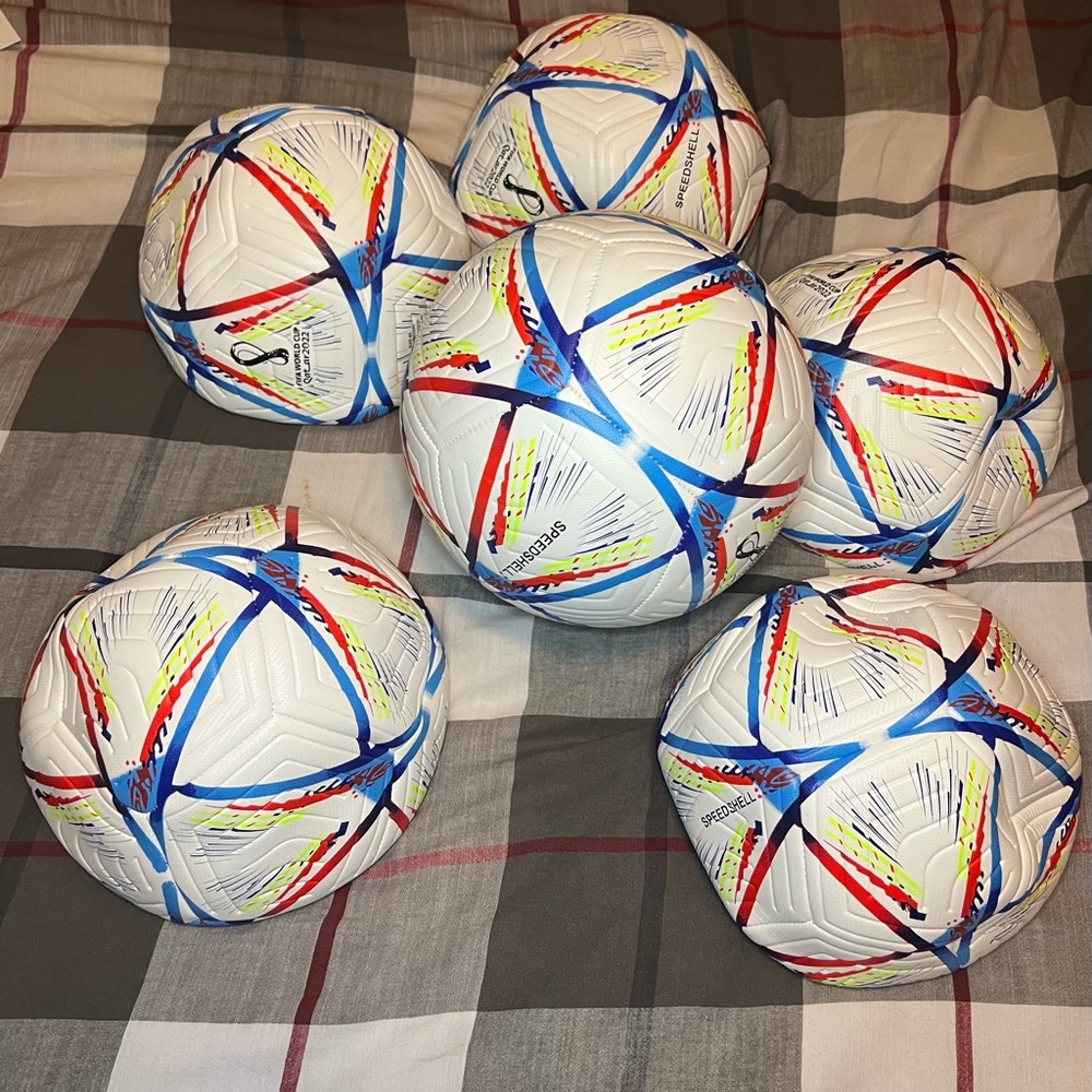 5 Qatar 2022 soccer balls brand new size 5